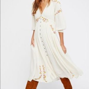 Free people day glow midi dress